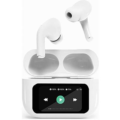 Gembird TWS-LCD-ANC-01-W In Ear oordopjes HiFi Bluetooth Stereo Wit
