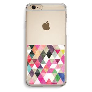 Gekleurde driehoekjes: iPhone 6 / 6S Transparant Hoesje