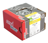 Dynaplus Unischroef/Spaanplaatschroef Verzinkt Platkop Voldraad Torx TX20 4.0X40 | 200 stuks - 0281.01.25601