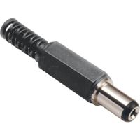 TRU COMPONENTS Laagspannings-connector Stekker, recht 5 mm 2.1 mm 1 stuk(s)