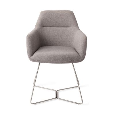 Jesper Home Kinko eetkamerstoel Earl Grey beehive steel