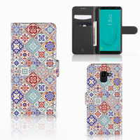 Samsung Galaxy J6 2018 Bookcase Tiles Color - thumbnail