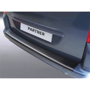Bumper beschermer passend voor Peugeot Partner 2008- (voor gespoten bumpers) Zwart GRRBP302