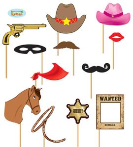 Photo booth props Cowboy 12st