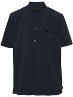 sacai chemise à poche zippée - Bleu