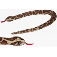 Pluche gevlekte Birmese python - slangen knuffel - 150 cm - speelgoed