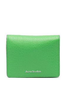 Acne Studios portefeuille pliant en cuir - Vert