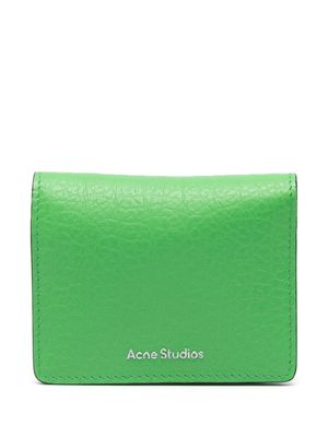 Acne Studios portefeuille pliant en cuir - Vert