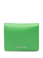 Acne Studios portefeuille pliant en cuir - Vert - thumbnail