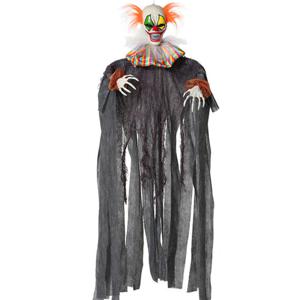 Halloween/horror thema hang decoratie horror clown - enge/griezelige pop - 120 cm