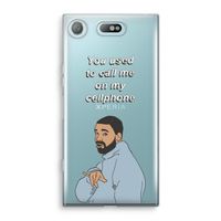 Hotline bling: Sony Xperia XZ1 Compact Transparant Hoesje Hotline bling: Sony Xperia XZ1 Compact Transparant Hoesje
