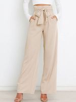 Casual Loose Plain Pants - thumbnail