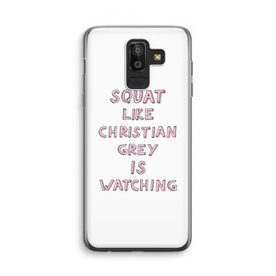Christian Grey: Samsung Galaxy J8 (2018) Transparant Hoesje