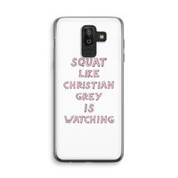 Christian Grey: Samsung Galaxy J8 (2018) Transparant Hoesje