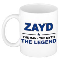 Naam cadeau mok/ beker Zayd The man, The myth the legend 300 ml - Naam mokken