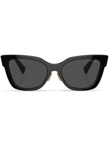 Miu Miu Eyewear lunettes de soleil à logo - Noir