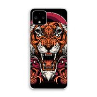 Tiger and Rattlesnakes: Pixel 4 Transparant Hoesje