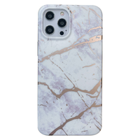 iPhone XR hoesje - Backcover - Softcase - Marmer - TPU - Wit - thumbnail