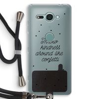Confetti: Sony Xperia XZ2 Compact Transparant Hoesje met koord