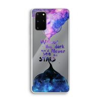 Stars quote: Samsung Galaxy S20 Plus Transparant Hoesje