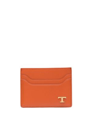 Tod's porte-cartes à plaque logo - Orange
