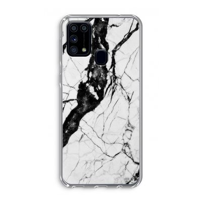 Witte marmer 2: Samsung Galaxy M31 Transparant Hoesje