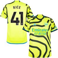 Arsenal Shirt Uit 2023-2024 + Rice 41 - thumbnail
