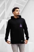 Off The Pitch Burning Flower Hoodie Heren Zwart - Maat XS - Kleur: Zwart | Soccerfanshop