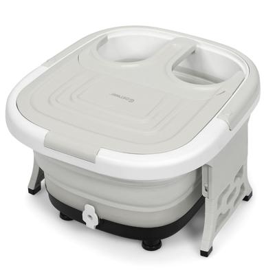 Voetbad Massager Voetbad Whirlpool met Regelbare Verwarmingstemperatuur 42 x 40 x 24 cm Grijs