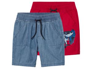 lupilu 2 jongens shorts (98/104, Blauw/rood)