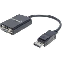 Manhattan 151962 DisplayPort / VGA Adapter [1x DisplayPort stekker - 1x VGA-bus] Zwart UL gecertificeerd 15.00 cm