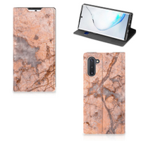 Samsung Galaxy Note 10 Standcase Marmer Oranje - thumbnail