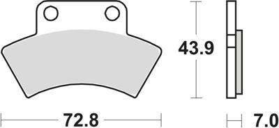 TRW Brake pad mcb 668 si sintered metal
