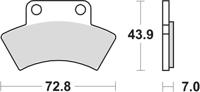 TRW Brake pad mcb 668 si sintered metal