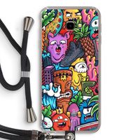 Vexx Mixtape: Samsung Galaxy J4 Plus Transparant Hoesje met koord