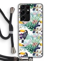 Tukans: Samsung Galaxy S21 Ultra Transparant Hoesje met koord