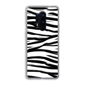 Zebra pattern: OnePlus 8 Pro Transparant Hoesje