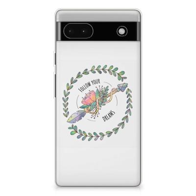 Google Pixel 6A Telefoonhoesje met Naam Boho Dreams Google Pixel 6A Telefoonhoesje met Naam Boho Dreams