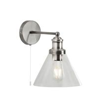 Searchlight WandlampPyramid mat zilver - 1277SS