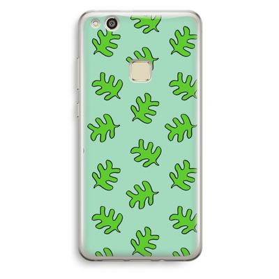Groene blaadjes: Huawei Ascend P10 Lite Transparant Hoesje