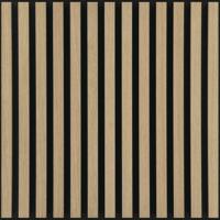 Silentlines lattenwand tegel licht eiken - 2 tegels van 553x553x22mm