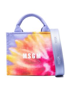 MSGM sac cabas en toile - Violet