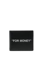 Off-White portefeuille 'For Money' à design pliant - Noir - thumbnail