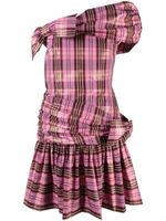 Molly Goddard robe courte Dimitria à motif tartan - Rose Molly Goddard robe courte Dimitria à motif tartan - Rose
