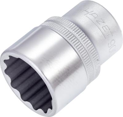 HAZET Dopsleutel 900Z-24 · 1/2 inch (12,5 mm) vierkant hol · Buitentwaalfkant tractieprofiel · SW 24 mm