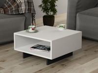 Salontafel QUETAL 60 cm wit/antraciet