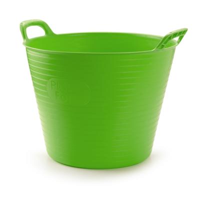 Plasticforte Flexibele emmer/kuip - groen - 42L - kunststof - rond - 38 x 45 cm