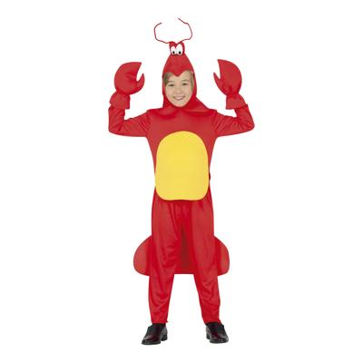 Verkleed dierenpak kreeft - rood - 3-delig - Carnaval kostuum - voor kinderen