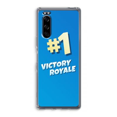 Victory Royale: Sony Xperia 5 Transparant Hoesje