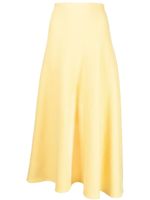 Jil Sander jupe évasée en maille - Jaune